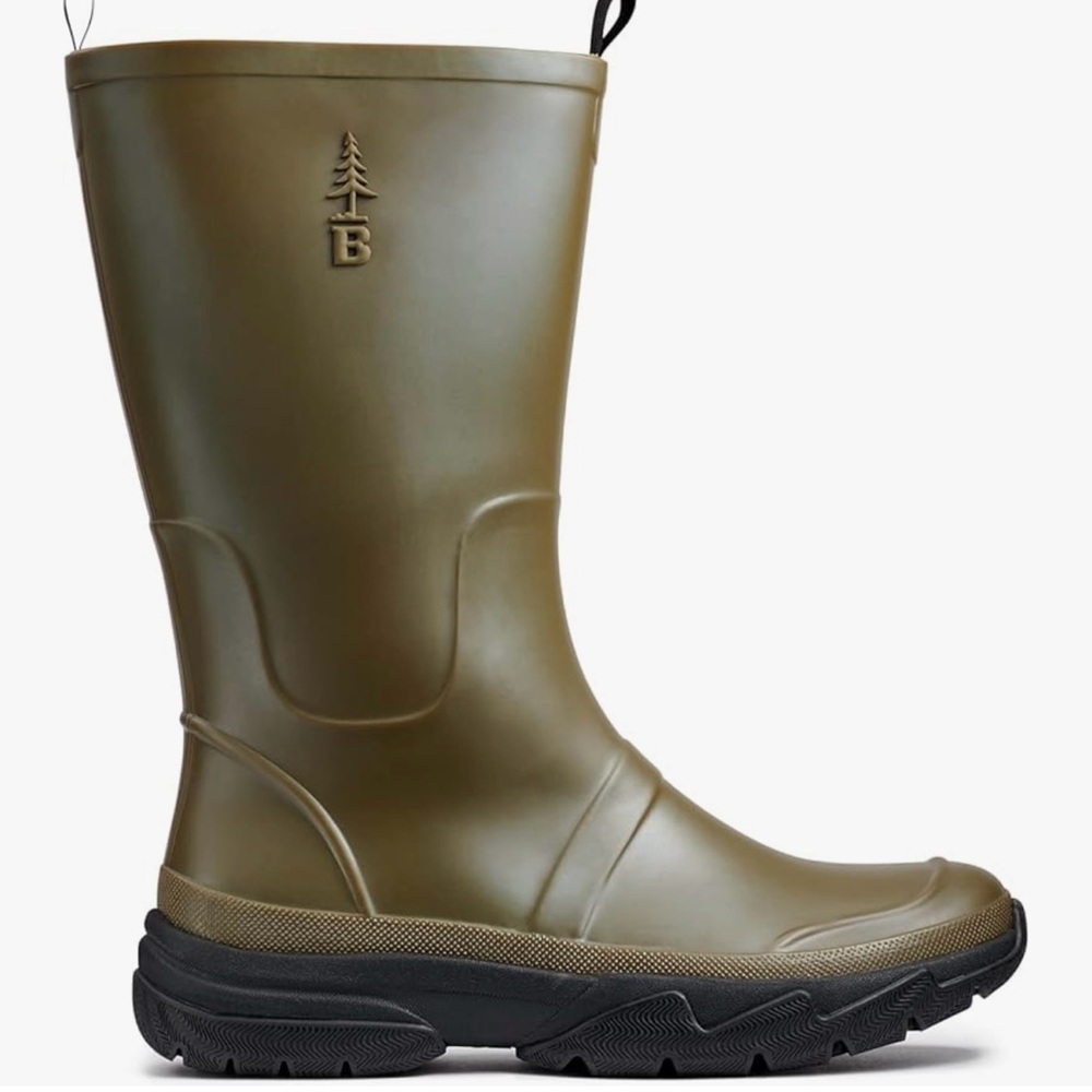 NWT Men's Olive Green Bass Outdoor Breathable Field Rainboots